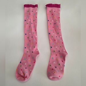 Little Stocking Co. Pink Polka Dot Knee-High Socks for Kids